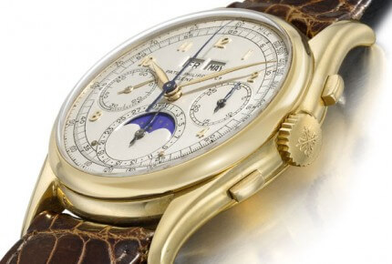 The Patek Philippe Ref. 1527 which sold for CHF 6.2 million ($5.7 m/€4.4 m) © Christie’s