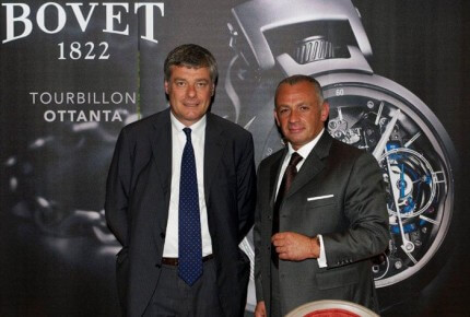 Paolo Pininfarina, CEO de Pininfarina et Pascal Raffy, propriétaire et CEO de Bovet © Bovet
