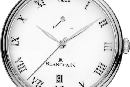 Villeret, “8 Jours Manuelle”, seconds, power-reserve indication, full fired enamel dial, hand-winding © Blancpain