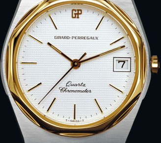 Quartz wristwatch Laureato from 1970 © Girard-Perregaux