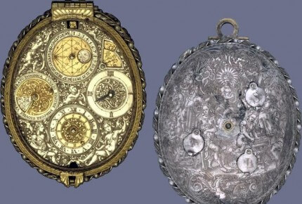 Montre de poche avec calendrier et alarme. Lyon, vers 1630. Signée: «Jean Vallier à Lyon» © Trustees of the British Museum