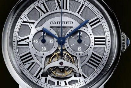 Rotonde de Cartier single push-piece tourbillon chronograph, 9431 MC calibre © Cartier