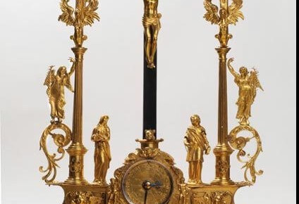 Horloge de table - Crucifix automate. Anonyme Allemagne, probablement à Augsburg, vers 1600 © photo : Pascal Brunet