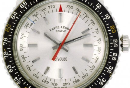 La Bivouac de 1962, une montre dotée d'un altimètre et d'un baromètre anéroïde © Favre-Leuba