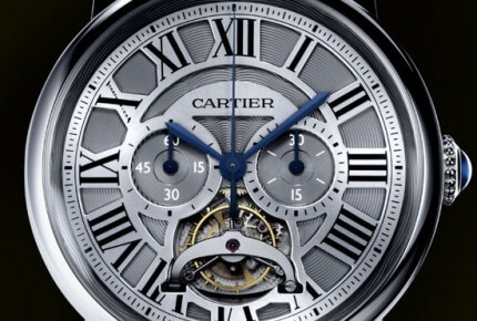 Rotonde de Cartier single push-piece tourbillon chronograph © Cartier