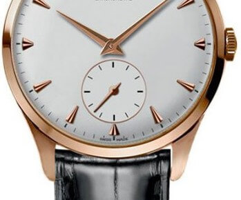 The slightly domed case and crystal, and minimalist dial lend an archival feel to the Zenith Vintage 1955