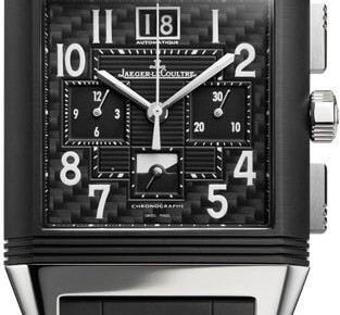 The Jaeger LeCoultre Reverso Squadra Polo Field Ceramic. The case flips over to reveal a world timer, including cities with major polo grounds