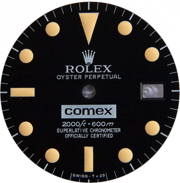 Aftermarket (counterfeit) Rolex Comex 5514 dial © Fabrice Guéroux