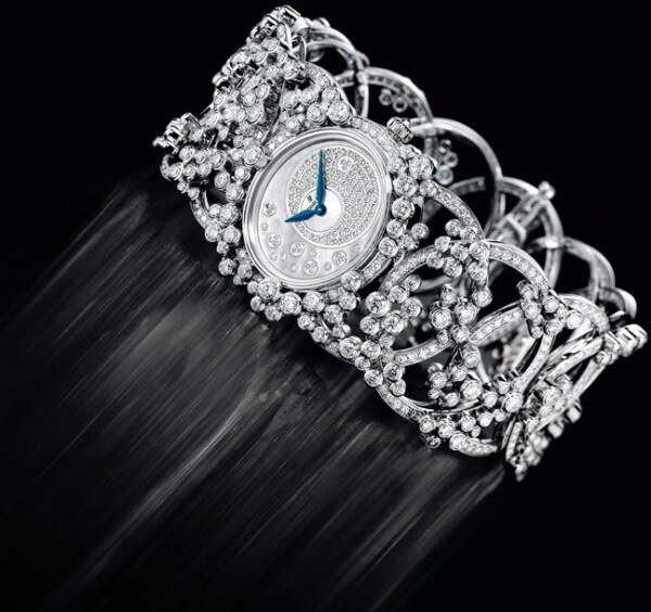 Piaget’s take on the high-jewellery chronograph is ideal for either men or women. It is one of several haute joaillerie pieces to be launched this year by the brand.