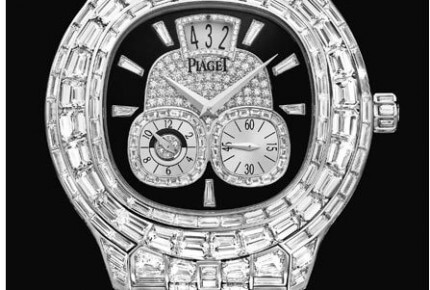 Le modèle de chronographe de haute joaillerie de Piaget séduira aussi bien les hommes que les femmes. Il figure parmi les quelques pièces de haute joaillerie lancées cette année par la marque.
