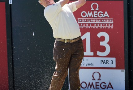 Miguel Angel Jiménez, ambassadeur d'Audemars Piguet, vainqueur de l'Omega European Masters 2010 © Omega