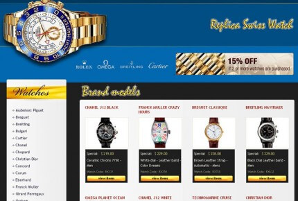 A fake website for fake watches is the Federation of the Swiss Watch Industry's latest initiative to raise public awareness of the damage caused by counterfeiting © Federation of the Swiss Watch Industry FH