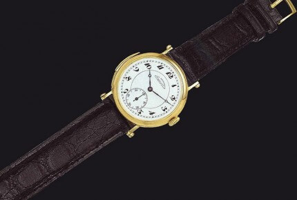 Paul Ditisheim, la montre-bracelet fabriquée en série, présentée lors de l'Exposition Universelle de Paris en 1900 © Antiquorum