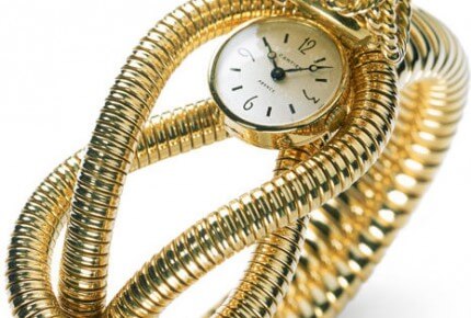 Gaspipe bracelet-watch with cover, Cartier Paris, 1949 - Photo: N.Welsh, Cartier Collection © Cartier