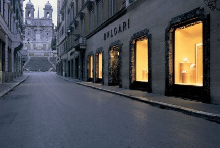 Boutique Bulgari de la via Condotti à Rome © Bulgari