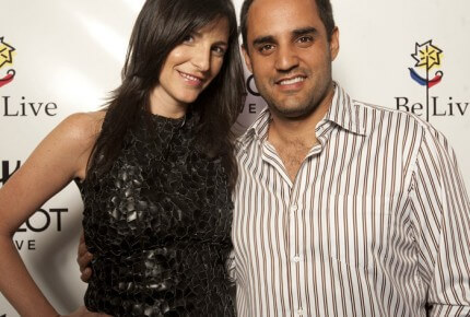 Connie Freydell and Juan Pablo Montoya at the Hublot event in March, in Bogotá © Hublot