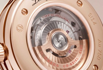 Les montres Ladymatic sont équipées du mouvement Co-Axial calibre 8520/8521 © Omega