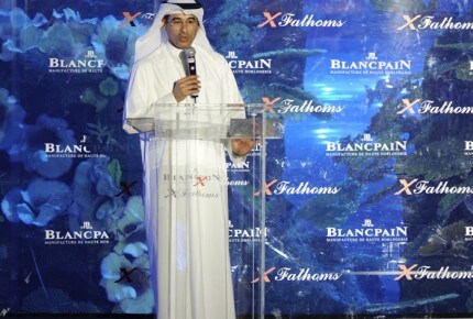 Prince Mohammed Ali Alabbar took pleasure in welcoming Blancpain to Dubai for the launch of the X Fathoms © Blancpain