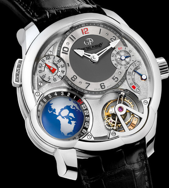 GMT in white gold, mechanical hand-wound movement calibre GF05 © Greubel Forsey