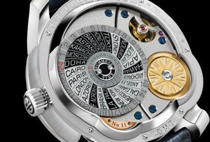 GMT in white gold, mechanical hand-wound movement calibre GF05 © Greubel Forsey