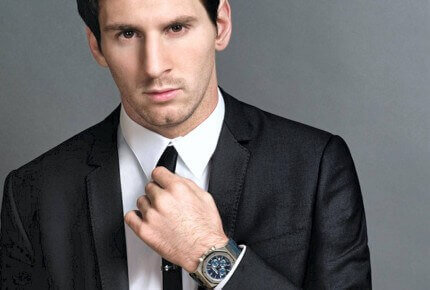 Leo Messi and his Royal Oak Chronograph by Audemars Piguet.