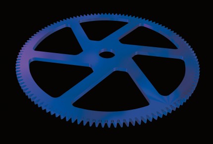 Une roue en silicium développée par Breitling et Sigatec dans le cadre du projet Chronoworks.