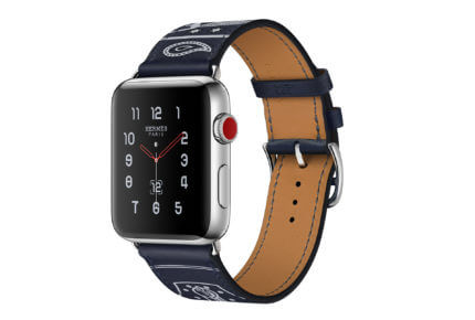 Apple Watch avec bracelet Hermès