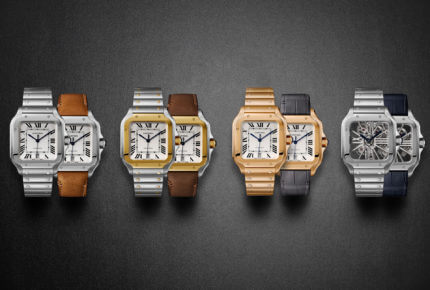 The QuickSwitch strap system on Cartier’s new Santos collection