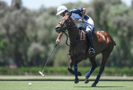 Whether it's getting trampled by hooves or hit by a mallet, the polo field is fraught with danger, even for one of the best players in the world, Pablo Mac Donough © Marcelo Endelli