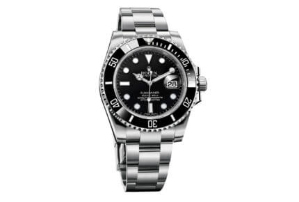 Rolex Oyster Submariner Date in 904L steel, with black dial and bezel