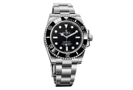 The Rolex Oyster Submariner at its most pure, with no date, in 904L steel, with black dial and bezel