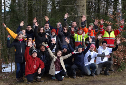 IWC employees participate in a forest stewardship © IWC Schaffhausen