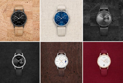 Les montres Baume, qui sont vendues uniquement en ligne à moins de CHF 1'000.-, misent sur un design moderne et des matériaux recyclés.