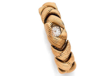 Patek Philippe bracelet montre à secret à remontage manuel en or jaune 18k