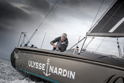 Dan Lenard on the Ulysse Nardin sailboat © Tom van Oossanen