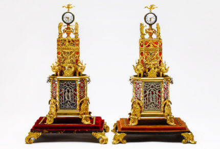 Music Clocks with Inset Agate, late 18th century, England, Palace Museum Collection © The Palace Museum