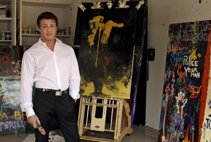 Le peintre Sylvester Stallone, ami de Richard MIlle © Getty Images