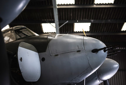 The De Havilland Mosquito light bomber plane was made of ultra-light wood laminate.