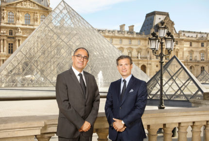 Jean-Luc Martinez, président-directeur du Musée du Louvre et Louis Ferla CEO de Vacheron Contantin