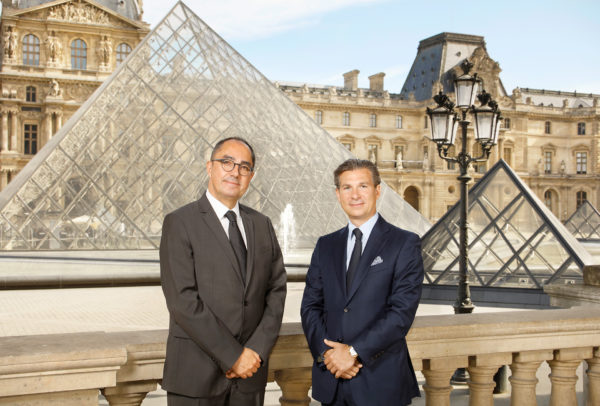 Jean-Luc Martinez, président-directeur du Musée du Louvre et Louis Ferla CEO de Vacheron Contantin