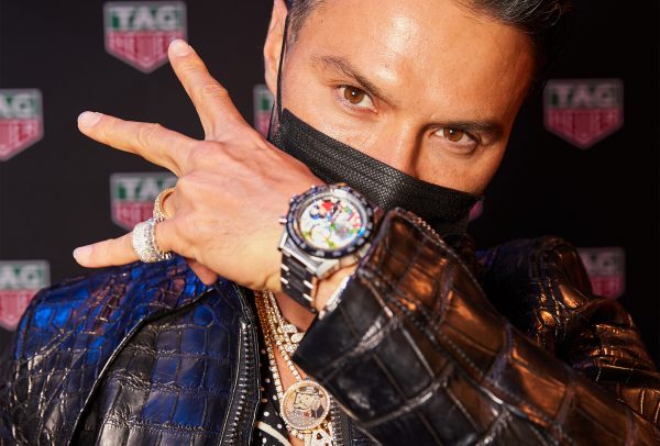 Alec Monopoly and his TAG Heuer Carrera Special Edition