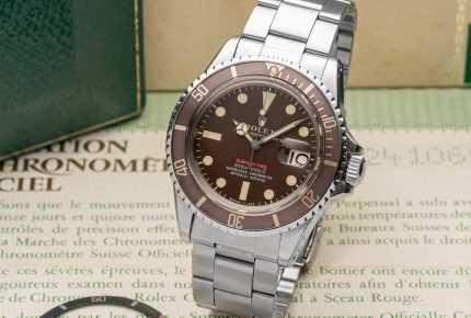 Réf. 1680 Red Submariner Meter First Mark II (1969), lot 345 © Rolex