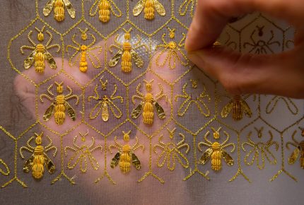 Sylvie Deschamps, gold thread embroiderer