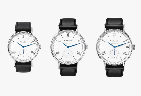 The three Nomos Ludwig 175 Years commemorative watches