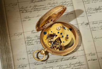 Breguet Tourbillon timepiece, natural escapement, No 1176 sold in 1809 to Count Potocki for 4,600 Francs