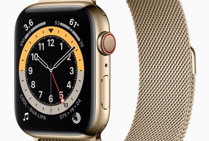Apple Watch Series 6-steel gold case