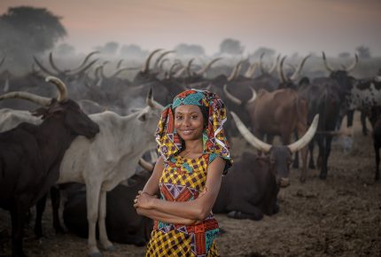 Hindou Oumarou Ibrahim, a laureate of the 2021 Rolex Awards for Enterprise, uses indigenous peoples' traditional knowledge to map natural resources and prevent climate conflicts in the Sahel – ©Rolex